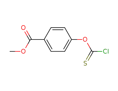 Molecular Structure of 10506-31-7 (methyl 4-(chlorocarbonothioyloxy)benzoate)