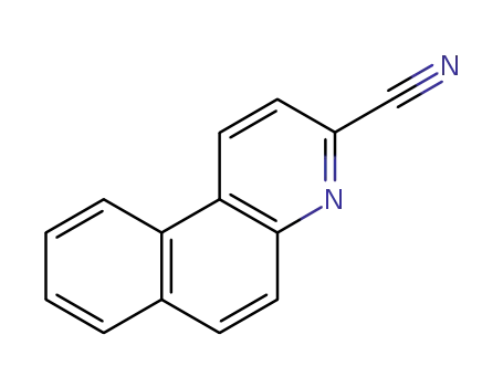 Molecular Structure of 18125-24-1 (Benzo[f]quinoline-3-carbonitrile)