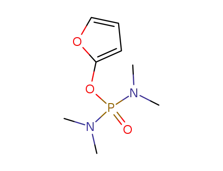 Molecular Structure of 105262-58-6 (Phosphorodiamidic acid, tetramethyl-, 2-furanyl ester)