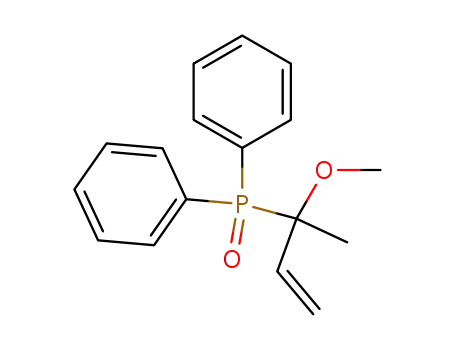 Molecular Structure of 80992-61-6 (Phosphine oxide, (1-methoxy-1-methyl-2-propenyl)diphenyl-)