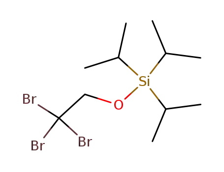Molecular Structure of 122760-59-2 (Triisopropyl-(2,2,2-tribromo-ethoxy)-silane)
