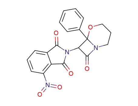 1H-Isoindole-1,3(2H)-dione,
4-nitro-2-(8-oxo-6-phenyl-5-oxa-1-azabicyclo[4.2.0]oct-7-yl)-