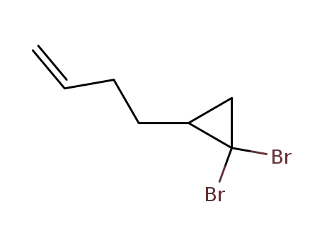 Molecular Structure of 32264-69-0 (Cyclopropane, 1,1-dibromo-2-(3-butenyl)-)