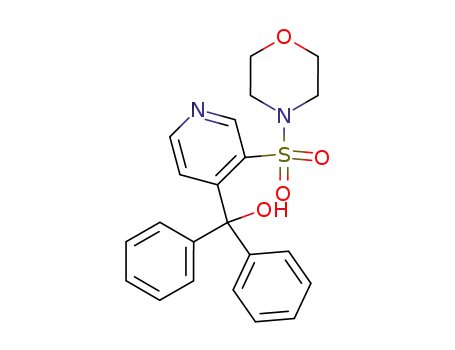 Molecular Structure of 88184-95-6 (Morpholine, 4-[[4-(hydroxydiphenylmethyl)-3-pyridinyl]sulfonyl]-)