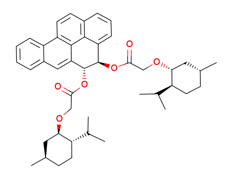 ((1R,2S,5R)-2-Isopropyl-5-methyl-cyclohexyloxy)-acetic acid (4R,5R)-4-[2-((1R,2S,5R)-2-isopropyl-5-methyl-cyclohexyloxy)-acetoxy]-4,5-dihydro-benzo[def]chrysen-5-yl ester