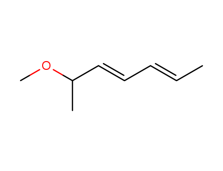 Molecular Structure of 100698-07-5 (2,4-Heptadiene, 6-methoxy-, (E,E)-)