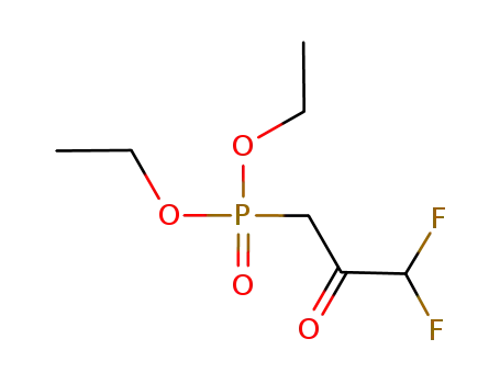 Molecular Structure of 1023327-32-3 (diethyl (3,3-difluoro-2-oxopropyl)phosphonate)