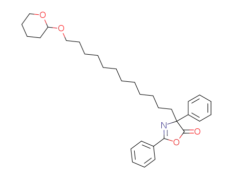 5(4H)-Oxazolone,
2,4-diphenyl-4-[12-[(tetrahydro-2H-pyran-2-yl)oxy]dodecyl]-