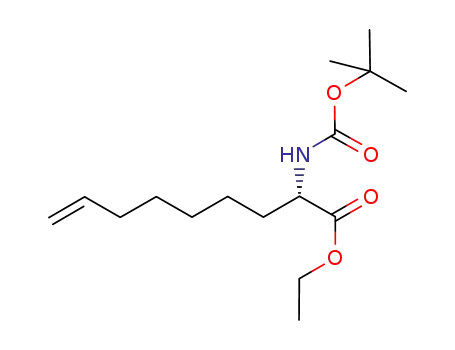 Molecular Structure of 881683-81-4 ((S)-ethyl 2-(tert-butoxycarbonylamino)non-8-enoate)