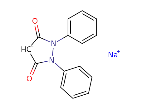 3,5-Pyrazolidinedione, 1,2-diphenyl-, ion(1-), sodium