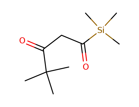Molecular Structure of 286854-89-5 (4,4-dimethyl-1-(trimethylsilyl)pentane-1,3-dione)