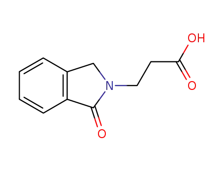 Molecular Structure of 83747-30-2 (3-(1-OXO-1,3-DIHYDRO-2H-ISOINDOL-2-YL)PROPANOIC ACID)