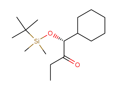 Molecular Structure of 80615-76-5 (2-Butanone, 1-cyclohexyl-1-[[(1,1-dimethylethyl)dimethylsilyl]oxy]-, (R)-)