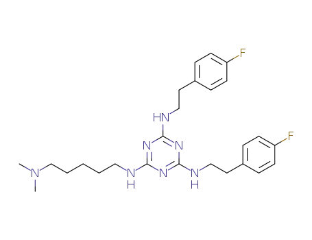 2,4-bis(4'-fluorophenethylamino)-6-(5'-(N,N-dimethylamino)pentylamino)-1,3,5-triazine