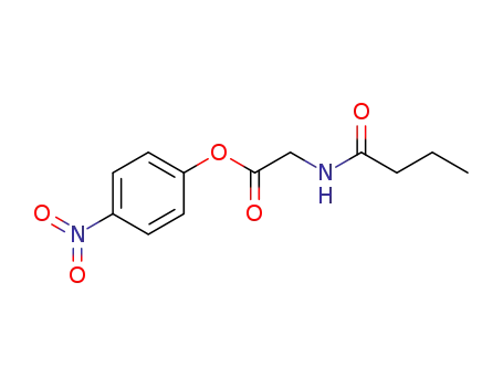 Molecular Structure of 42918-71-8 (Glycine, N-(1-oxobutyl)-, 4-nitrophenyl ester)