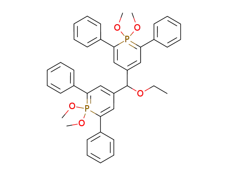 1,1,1',1'-tetramethoxy-2,6,2',6'-tetraphenyl-4,4'-ethoxymethanediyl-bis-1λ<sup>5</sup>-phosphinine