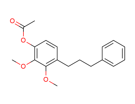 Phenol,2,3-dimethoxy-4-(3-phenylpropyl)-, 1-acetate