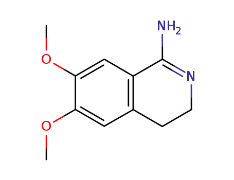 Molecular Structure of 69300-70-5 (3,4-dihydro-6,7-dimethoxy-1-Isoquinolinamine)