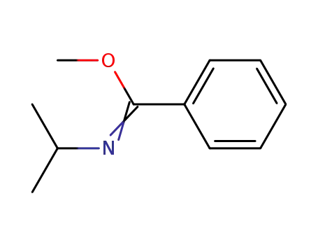 Molecular Structure of 79893-75-7 (Benzenecarboximidic acid, N-(1-methylethyl)-, methyl ester)