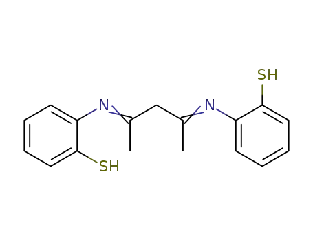 Molecular Structure of 59862-11-2 (Benzenethiol, 2,2'-[(1,3-dimethyl-1,3-propanediylidene)dinitrilo]bis-)