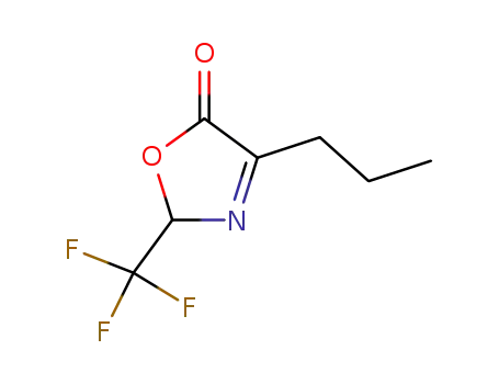 Molecular Structure of 2357-40-6 (4-propyl-2-(trifluoromethyl)oxazol-5(2H)-one)