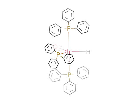 Molecular Structure of 17250-25-8 (HYDRIDOCARBONYLTRIS(TRIPHENYLPHOSPHINE)IRIDIUM (I))