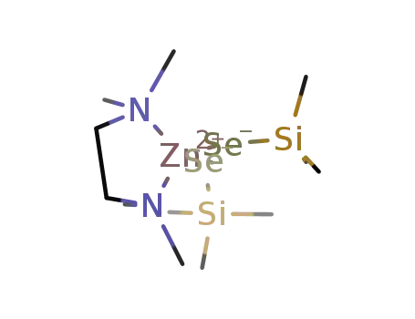 Molecular Structure of 499106-44-4 ([(N,N'-tetramethylethylenediamine)Zn(SeSiMe<sub>3</sub>)2])