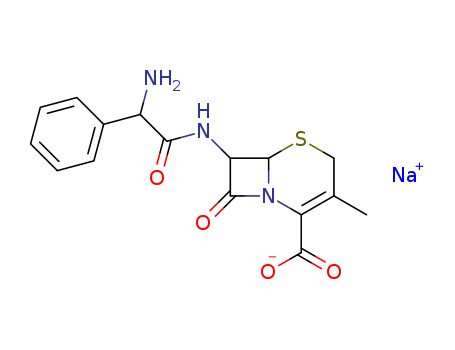 5-Thia-1-azabicyclo[4.2.0]oct-2-ene-2-carboxylicacid, 7-[[(2R)-2-amino-2-phenylacetyl]amino]-3-methyl-8-oxo-, sodium salt(1:1), (6R,7R)-