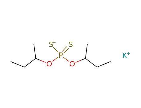 Molecular Structure of 3287-85-2 (Phosphorodithioic acid, O,O-bis(1-methylpropyl) ester, potassium salt)