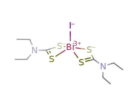 Molecular Structure of 59196-65-5 (iodobis(diethyldithiocarbamato)bismuthine)