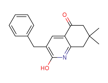Molecular Structure of 864843-59-4 (3-benzyl-2-hydroxy-7,7-dimethyl-7,8-dihydroquinolin-5(6H)-one)