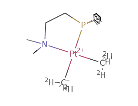 Molecular Structure of 484065-57-8 ((C<sub>6</sub>H<sub>5</sub>)2PCH<sub>2</sub>CH<sub>2</sub>N(CH<sub>3</sub>)2Pt(C<sup>(2)</sup>H<sub>3</sub>)2)