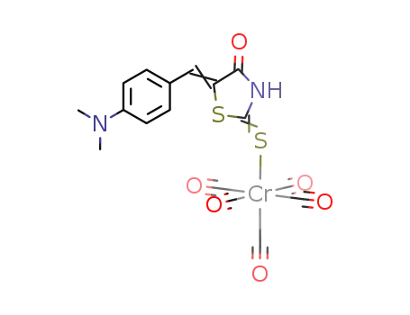 Molecular Structure of 952576-75-9 (Cr(CO)5[5-(4-dimethylaminobenzylidene)rhodanine])
