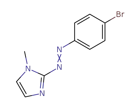Molecular Structure of 72908-93-1 (1H-Imidazole, 2-[(4-bromophenyl)azo]-1-methyl-)