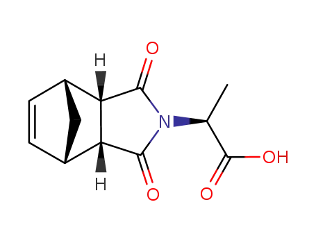 Molecular Structure of 353746-54-0 (2-(3,5-DIOXO-4-AZA-TRICYCLO[5.2.1.0(2,6)]DEC-8-EN-4-YL)-PROPIONIC ACID)
