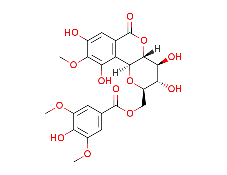 Molecular Structure of 126485-47-0 (11-O-syringylbergenin)