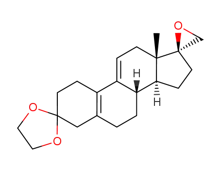 Molecular Structure of 67308-78-5 (spiro-2'-(1'-oxacyclopropane)-17(S)-<3,3-(ethylenedioxy)-5(10),9(11)-estradiene>)