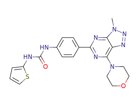 1-[4-(3-methyl-7-morpholin-4-yl-3H-[1,2,3]triazolo[4,5-d]pyrimidin-5-yl)phenyl]-3-(2-thienyl)urea