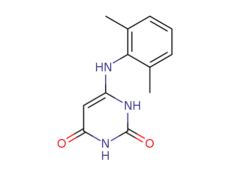 Molecular Structure of 21333-00-6 (6-[(2,6-dimethylphenyl)amino]pyrimidine-2,4(1H,3H)-dione)