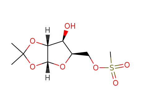 Molecular Structure of 29581-01-9 (1,2-O-(1-methylethylidene)-5-O-(methylsulfonyl)pentofuranose)