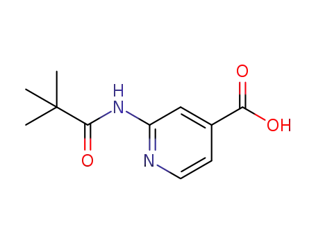 Molecular Structure of 470463-34-4 (2-(2,2-Dimethyl-propionylamino)-isonicotinic acid)