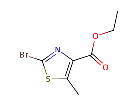 Molecular Structure of 56355-62-5 (METHYL (2-BROMO-5-METHYL-1,3-THIAZOL-4-YL)ACETATE)