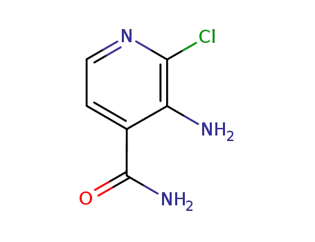 Molecular Structure of 342899-34-7 (3-AMINO-2-CHLORO-ISONICOTINAMIDE)