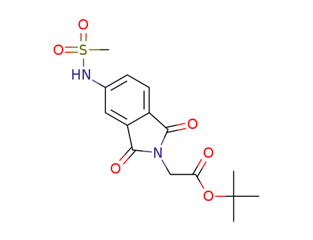 Molecular Structure of 1431566-34-5 (tert-butyl 2-(5-(methylsulfonamido)-1,3-dioxoisoindolin-2-yl)acetate)
