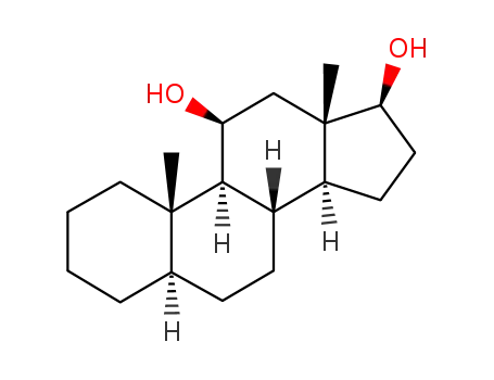 Molecular Structure of 22204-50-8 ((5alpha,11beta,17beta)-androstane-11,17-diol)