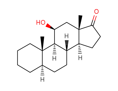 Molecular Structure of 7152-51-4 ((5alpha,11beta)-11-hydroxyandrostan-17-one)