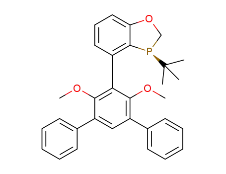 Molecular Structure of 2021201-99-8 ((S)-3-(tert-butyl)-4-(4',6'-dimethoxy-[1,1':3',1''-terphenyl]-5'-yl)-2,3-dihydrobenzo[d][1,3]oxaphosphole)