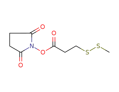 Molecular Structure of 403518-14-9 (2,5-Pyrrolidinedione, 1-[3-(methyldithio)-1-oxopropoxy]-)