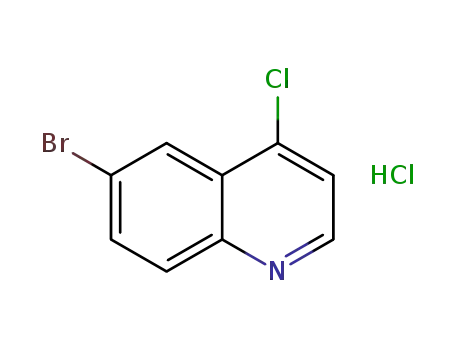 Molecular Structure of 1086062-75-0 (6-broMo-4-chloroquinoline (Hydrochloride))