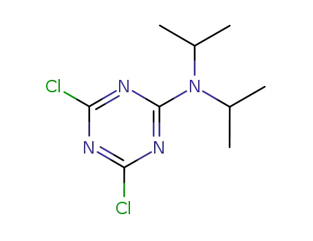 Molecular Structure of 39200-54-9 (1,3,5-Triazin-2-amine, 4,6-dichloro-N,N-bis(1-methylethyl)-)